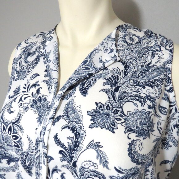 BOBEAU Paisley Blouse Size 1X - Picture 1 of 8